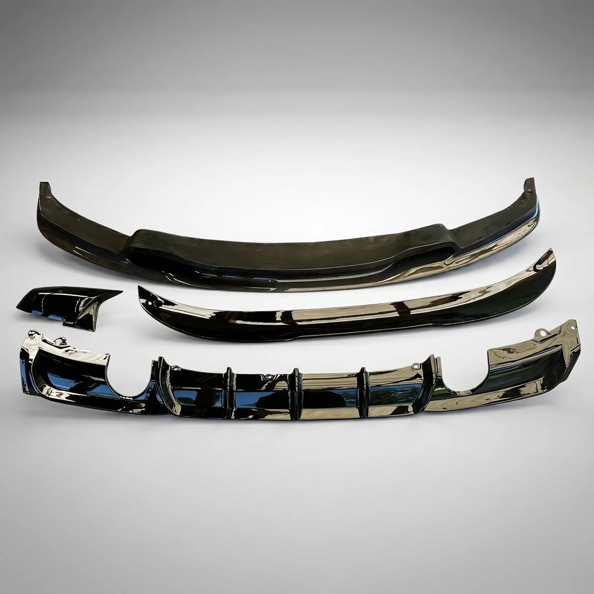 BMW F30 M Sport Aero Bundle – Diffuser + Spoiler + Mirror Caps