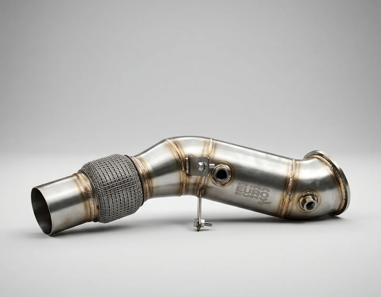 BMW B48 Catless Downpipe — 3" 304 Stainless — view 2