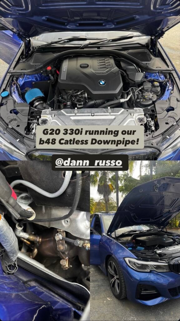 Dann’s BMW G20 330i — EuroSpec B48 catless downpipe fitted
