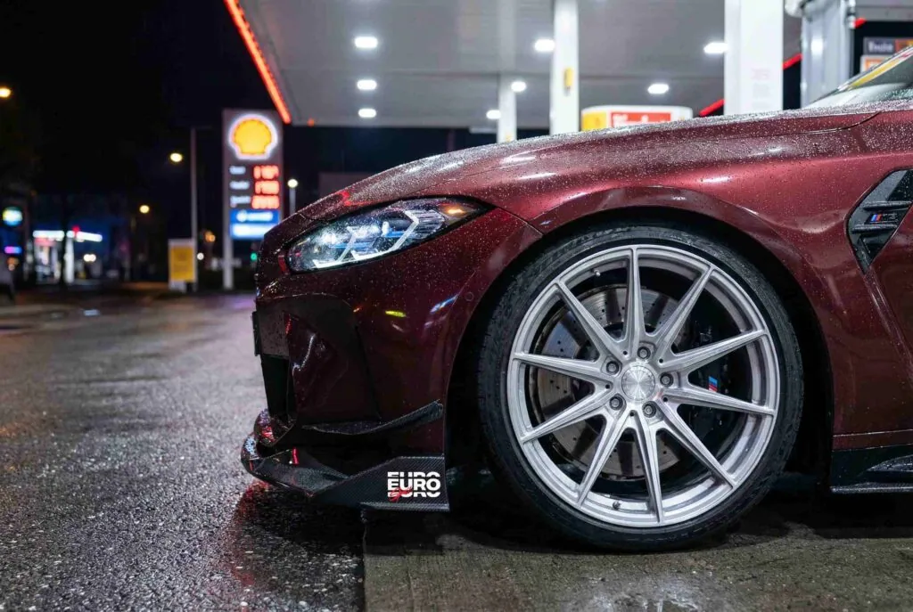BMW G80 M3 at night with a EuroSpec front lip