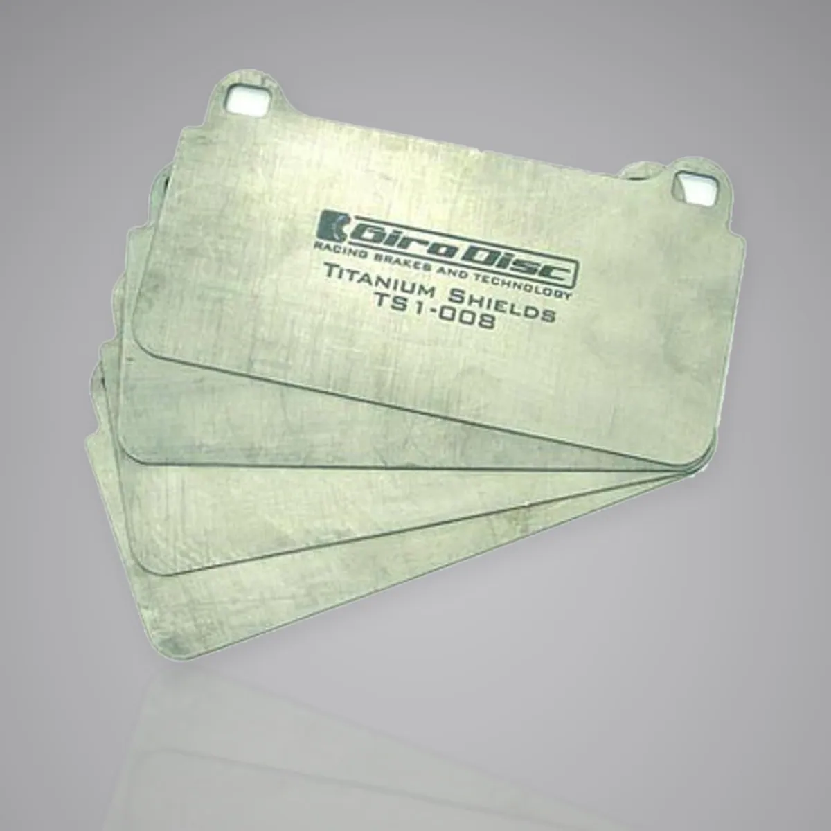 Girodisc Titanium Pad Shields for BMW F8X 2-piston rear caliper