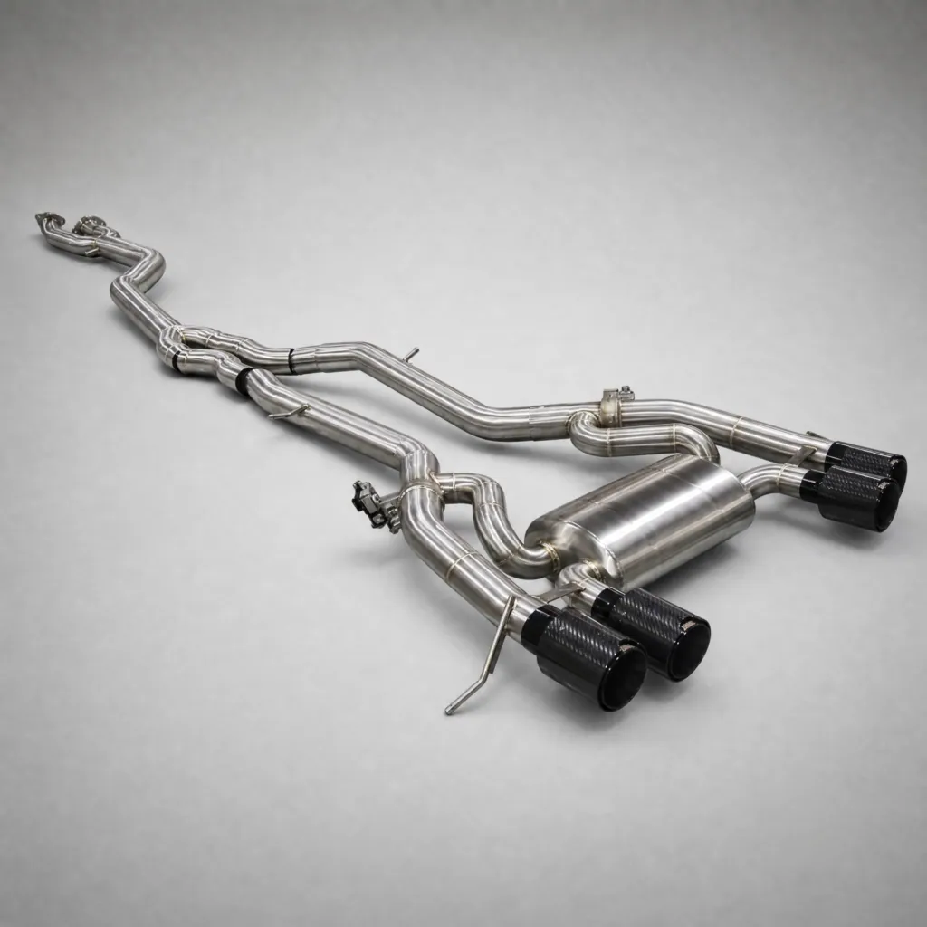 BMW S58 76mm Cat-Back Exhaust — 4-Tip (G80 M3 / G82 M4)