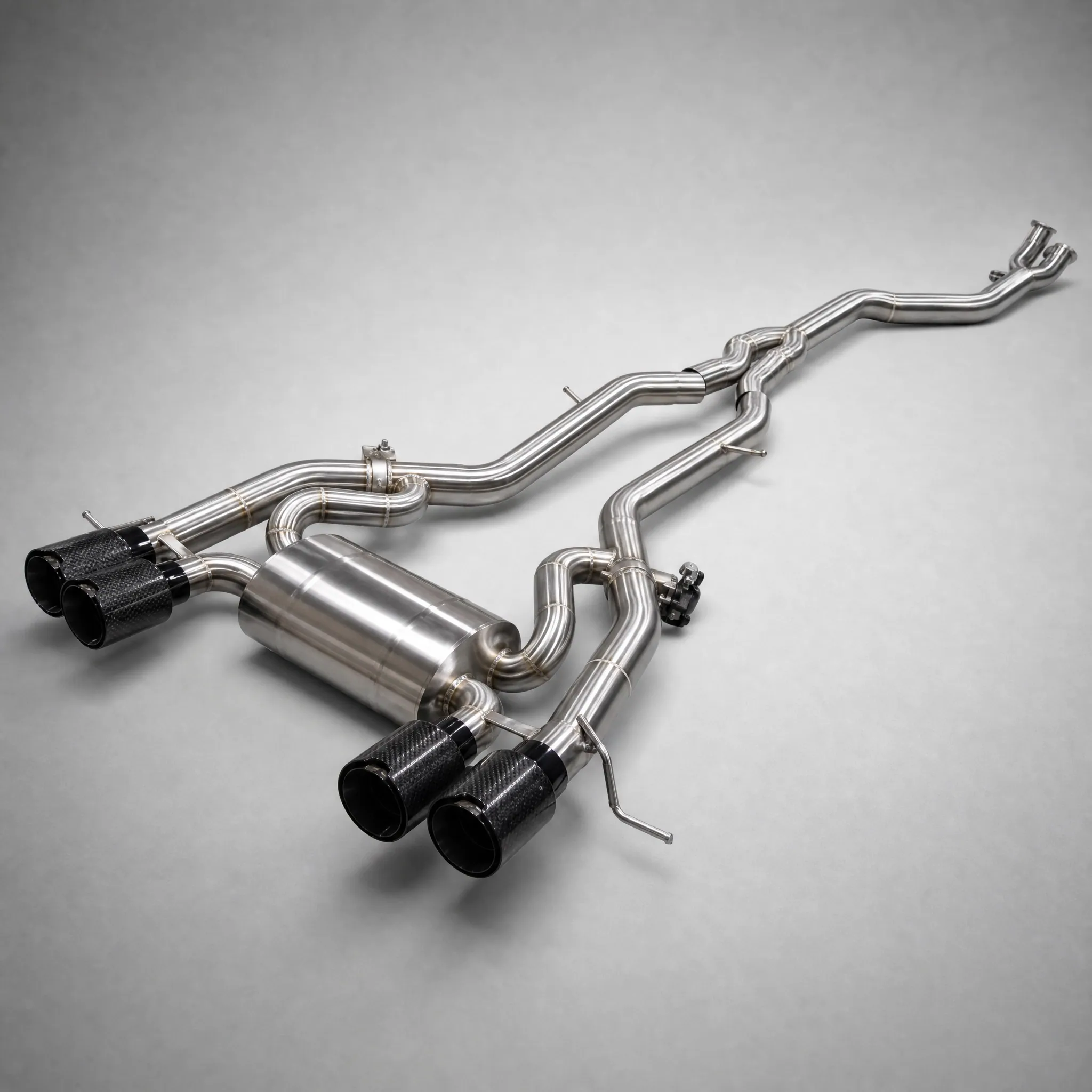 BMW S58 76mm Cat-Back Exhaust — 4-Tip (G80 M3 / G82 M4)