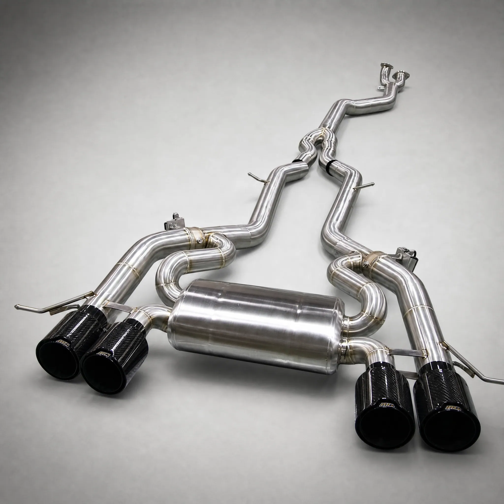 BMW S58 76mm Cat-Back Exhaust — 4-Tip (G80 M3 / G82 M4)