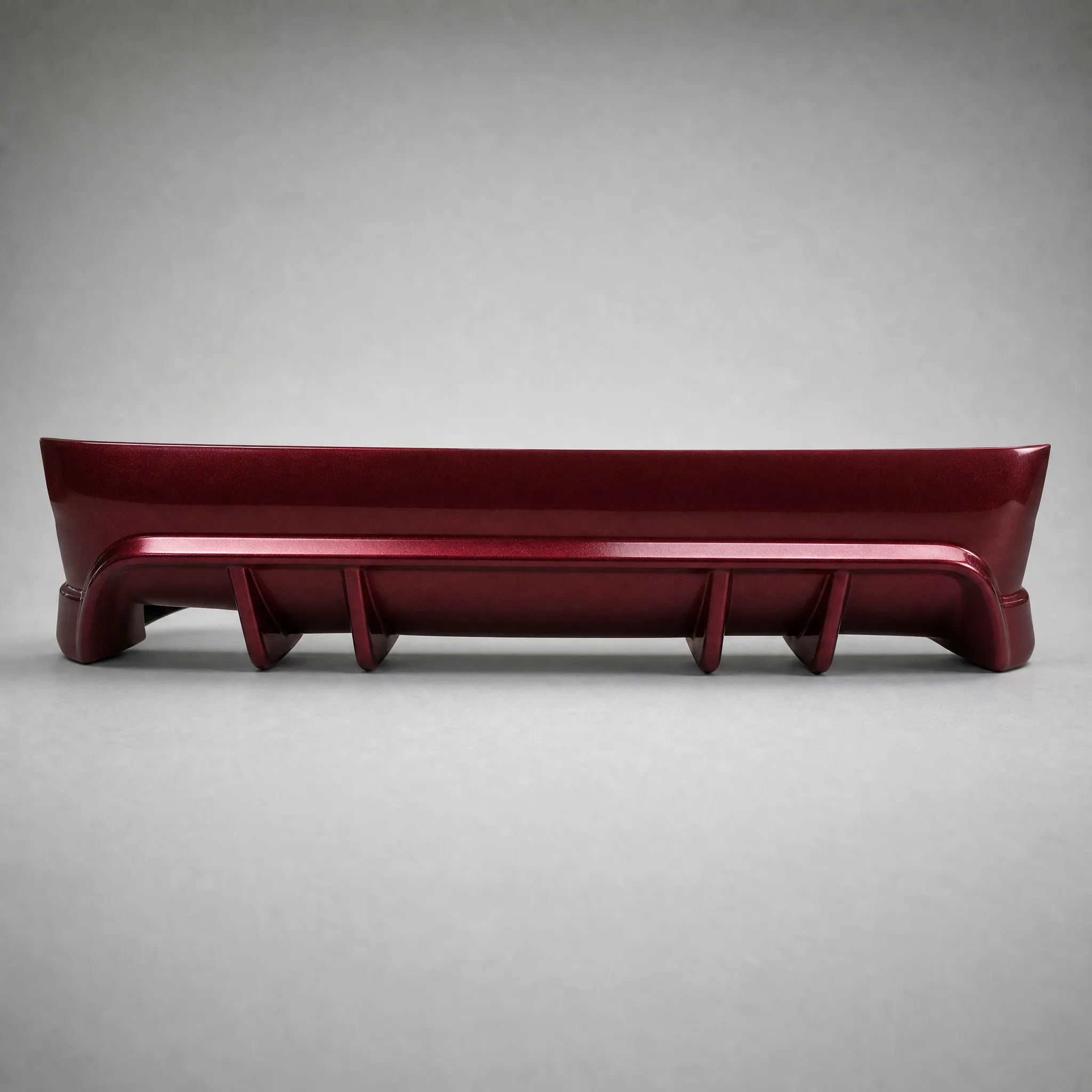BMW E36 fiberglass rear bumper with diffuser studio product shot