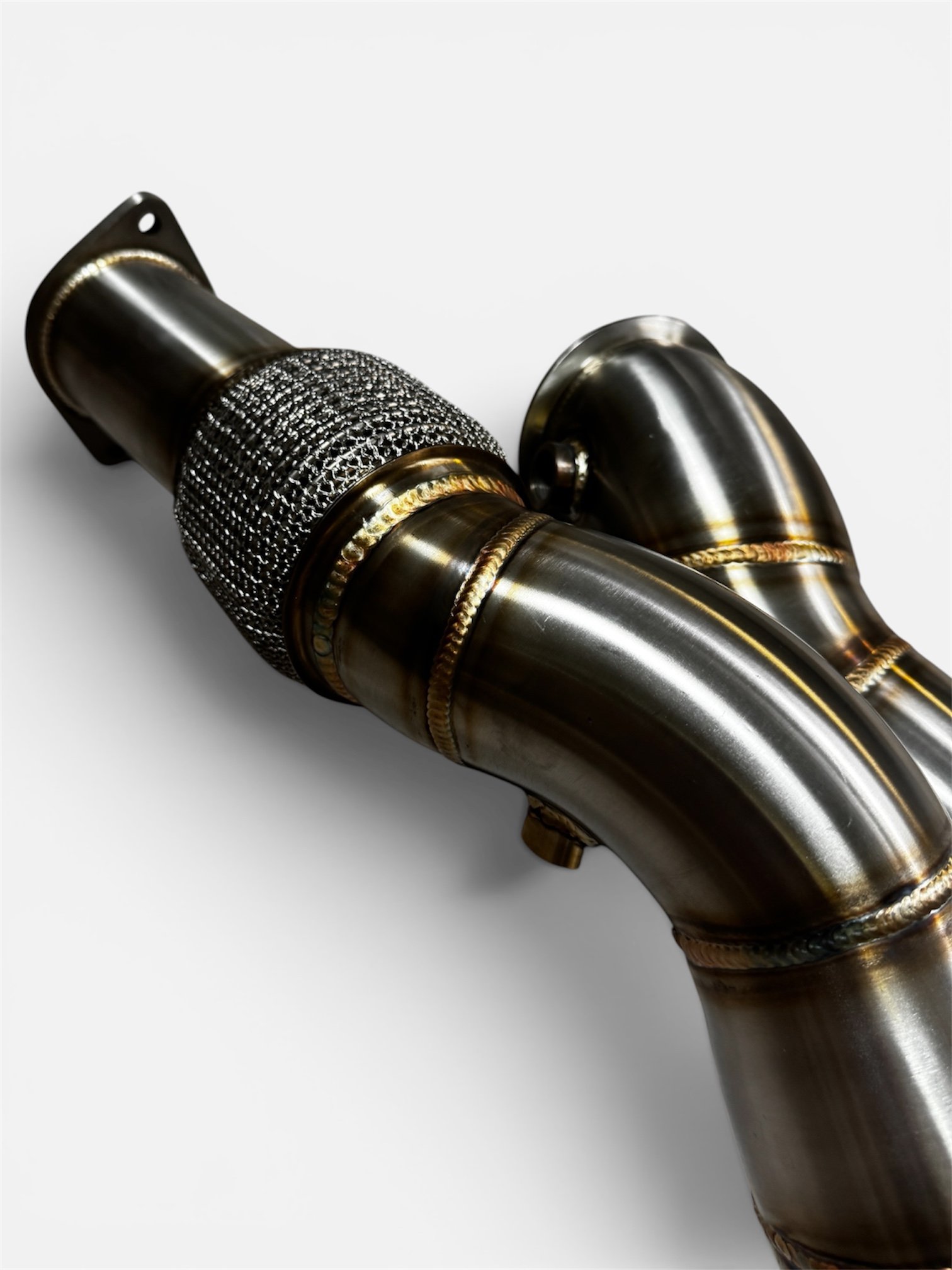 BMW S58 Catless Race Downpipes — 3″ 304 Stainless (G80 M3 / G82 M4 / G87 M2)