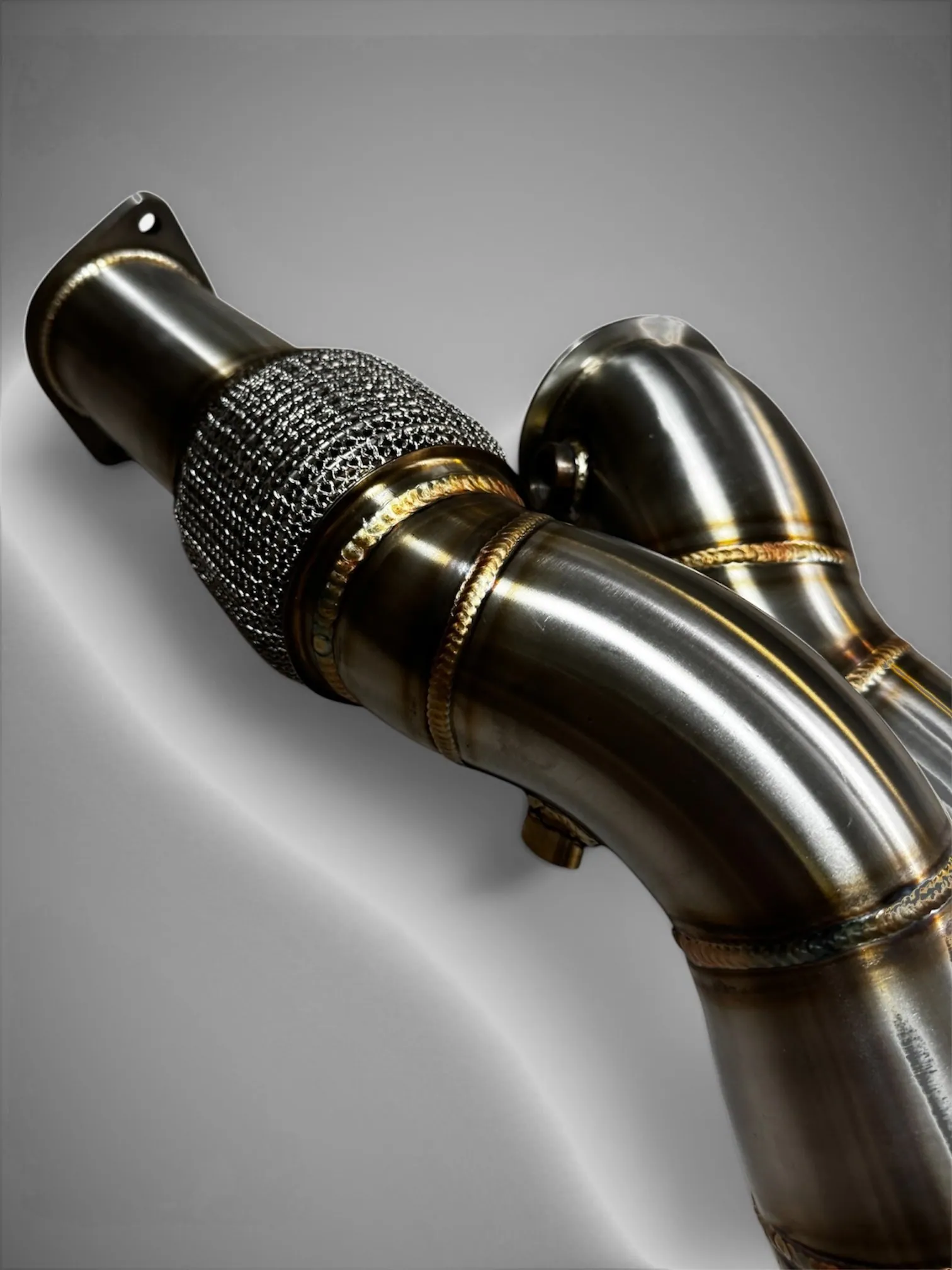 BMW S58 Catless Race Downpipes — 3″ 304 Stainless (G80 M3 / G82 M4 / G87 M2)