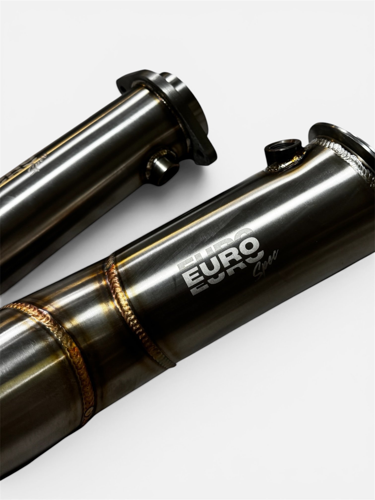 BMW S58 Catless Race Downpipes — 3″ 304 Stainless (G80 M3 / G82 M4 / G87 M2)