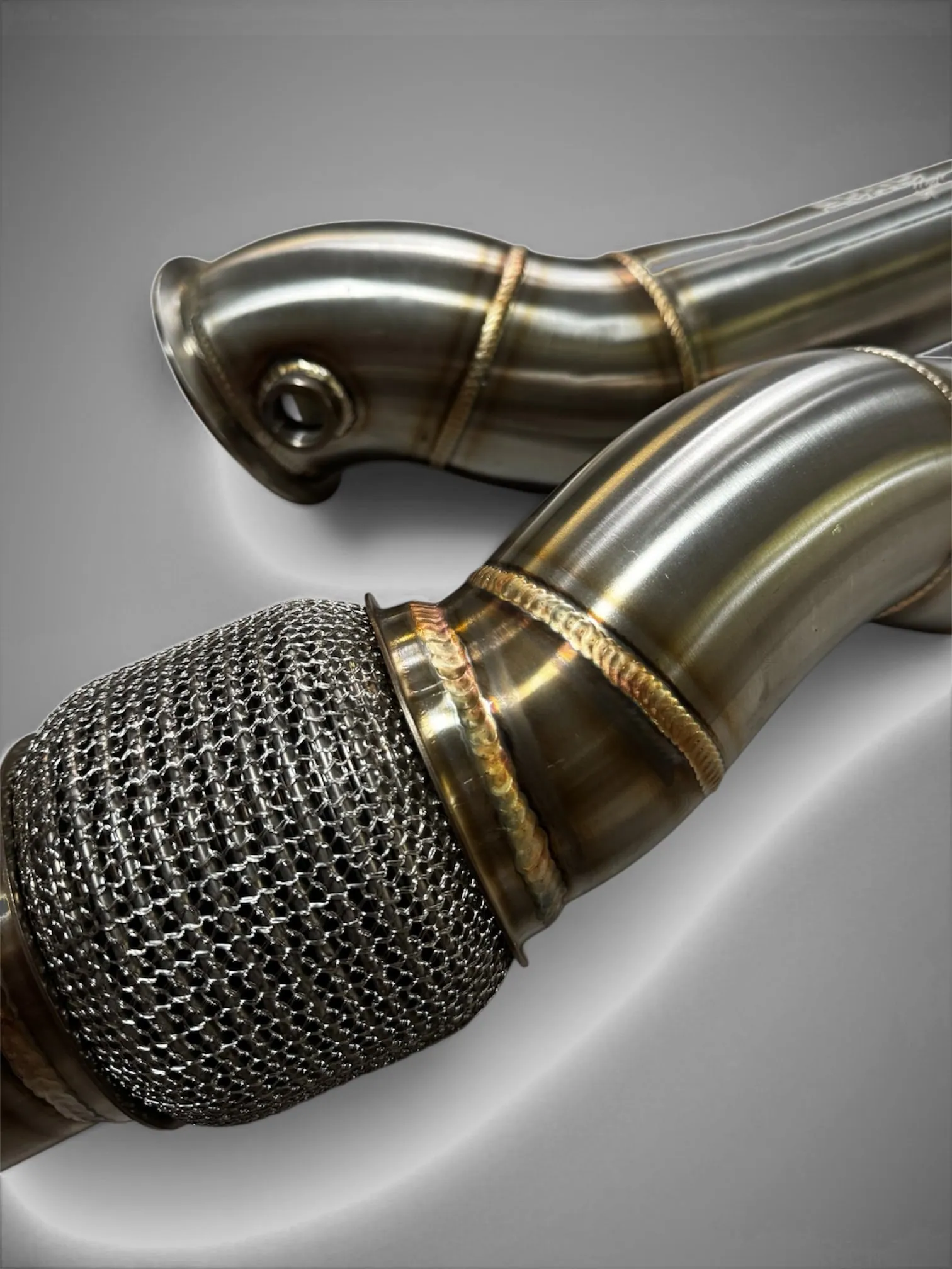 BMW S58 Catless Race Downpipes — 3″ 304 Stainless (G80 M3 / G82 M4 / G87 M2)