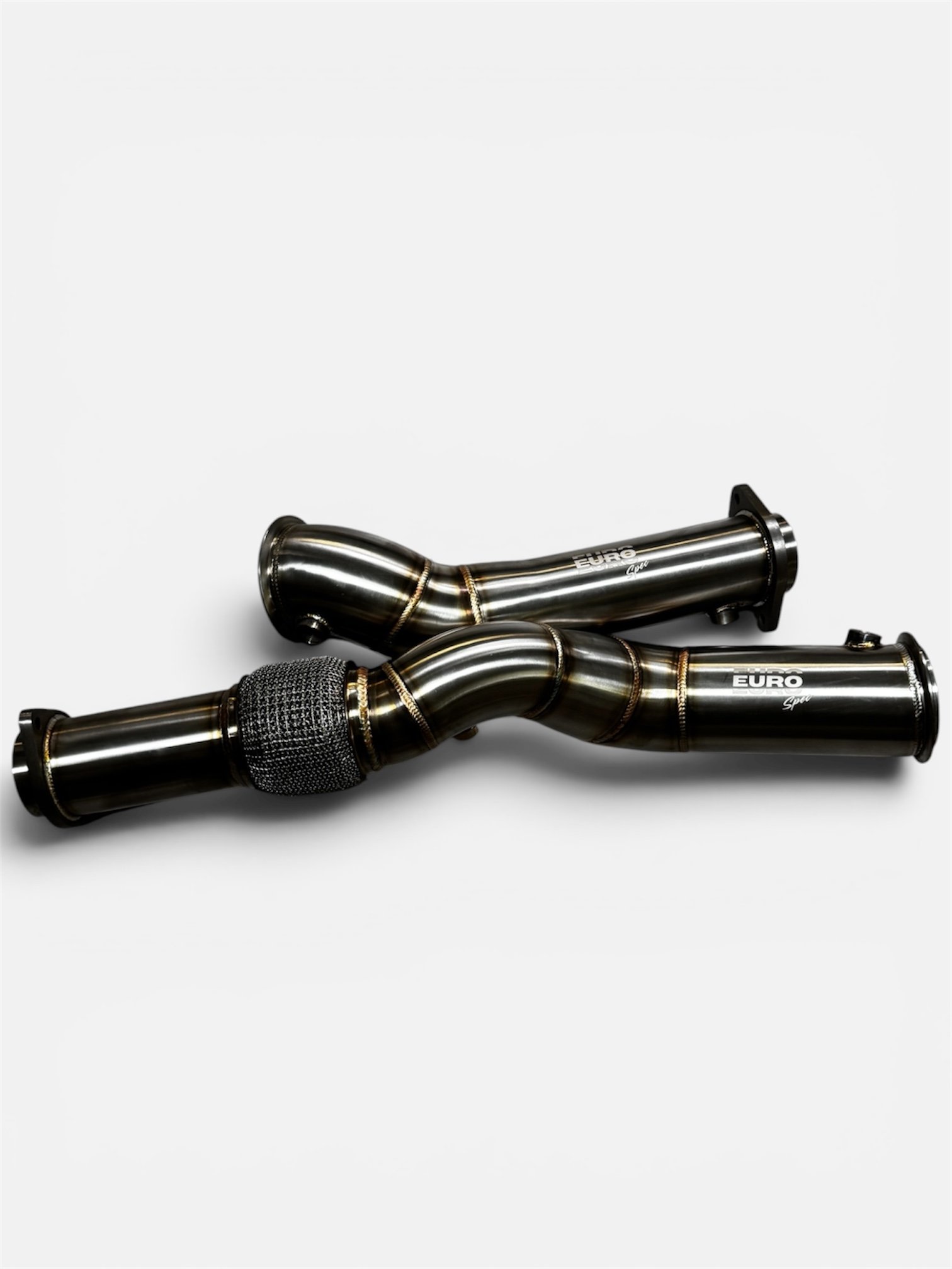 BMW S58 Catless Race Downpipes — 3″ 304 Stainless (G80 M3 / G82 M4 / G87 M2)