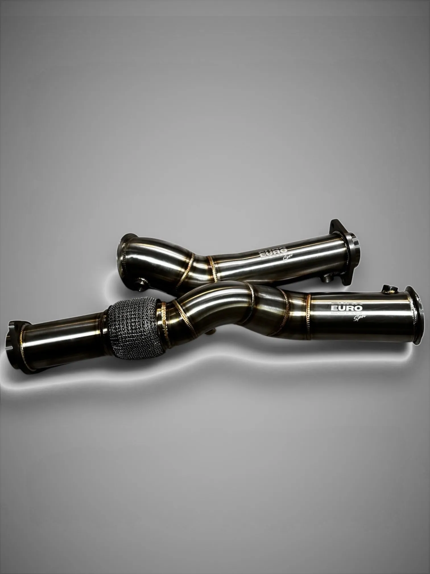 BMW S58 Catless Race Downpipes — 3″ 304 Stainless (G80 M3 / G82 M4 / G87 M2)
