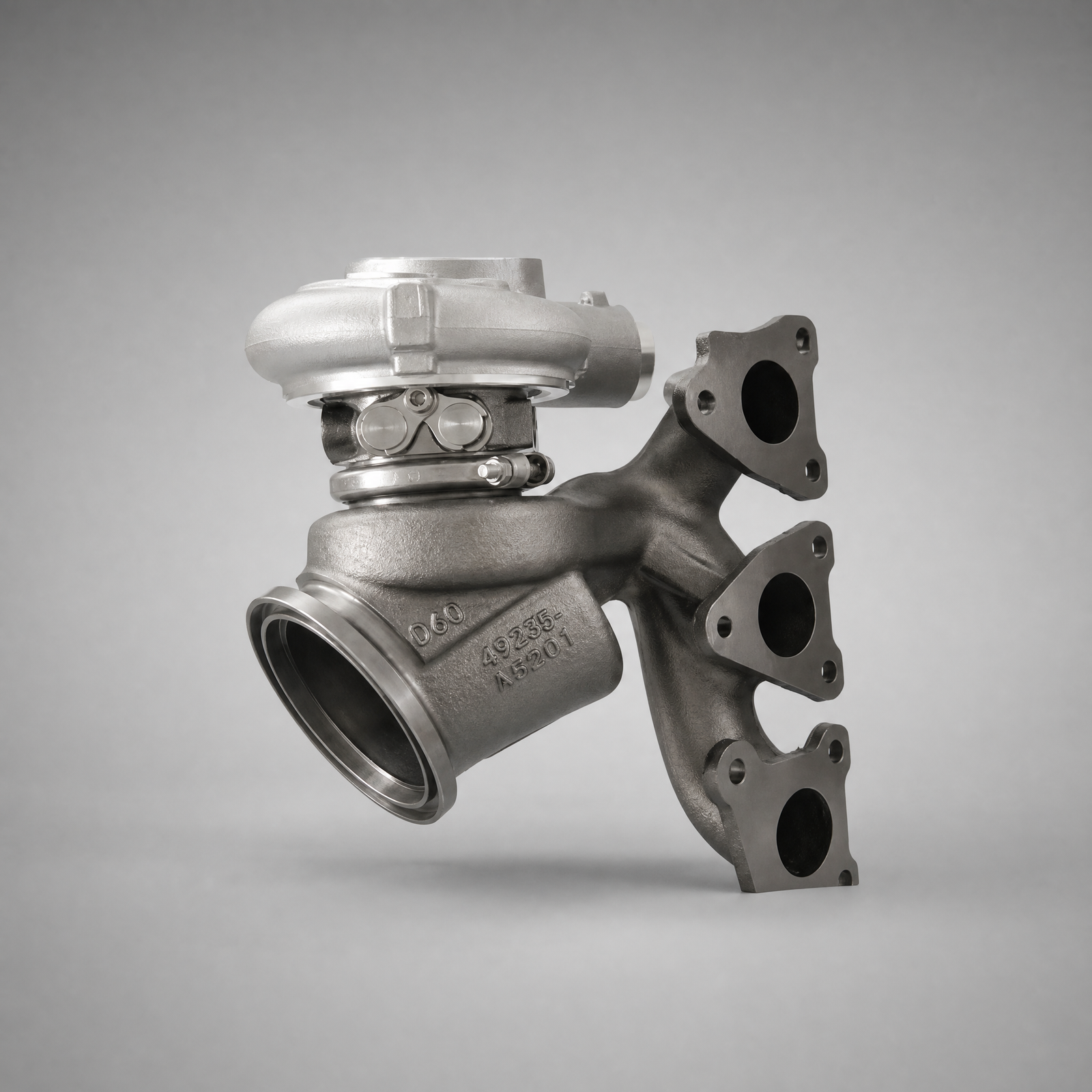 BMW S55 upgrade turbo on exhaust manifold