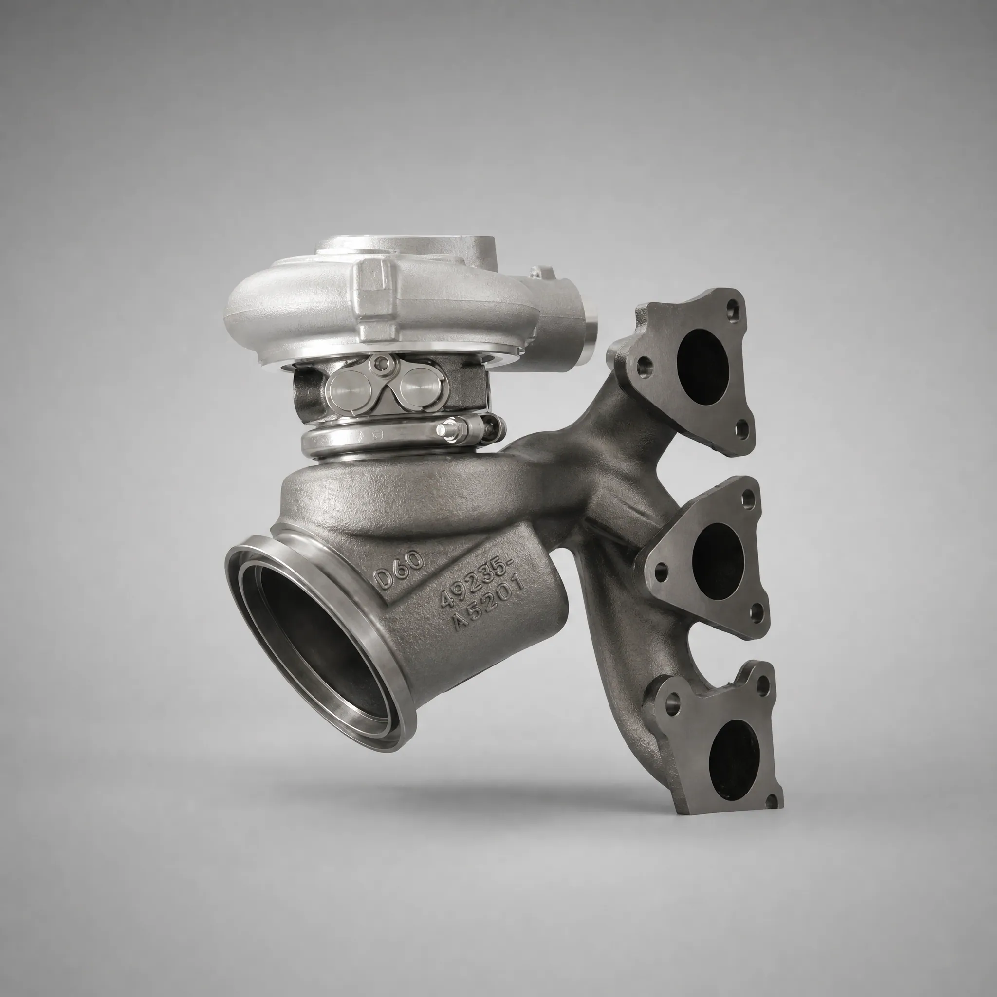 BMW S55 upgrade turbo on exhaust manifold