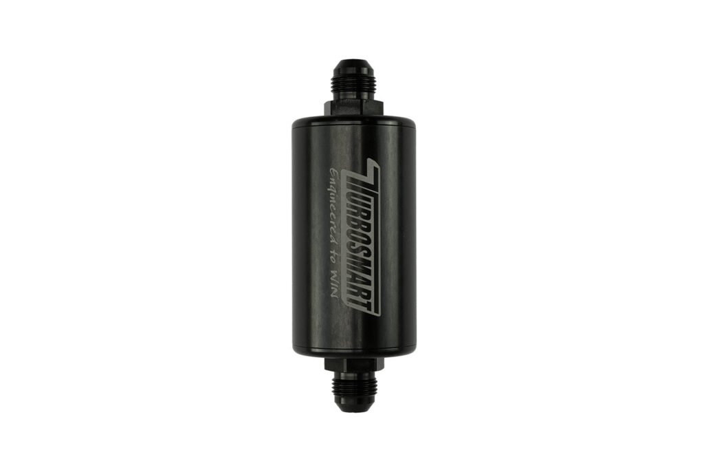Turbosmart Inline Fuel Filter 10um 8AN Black
