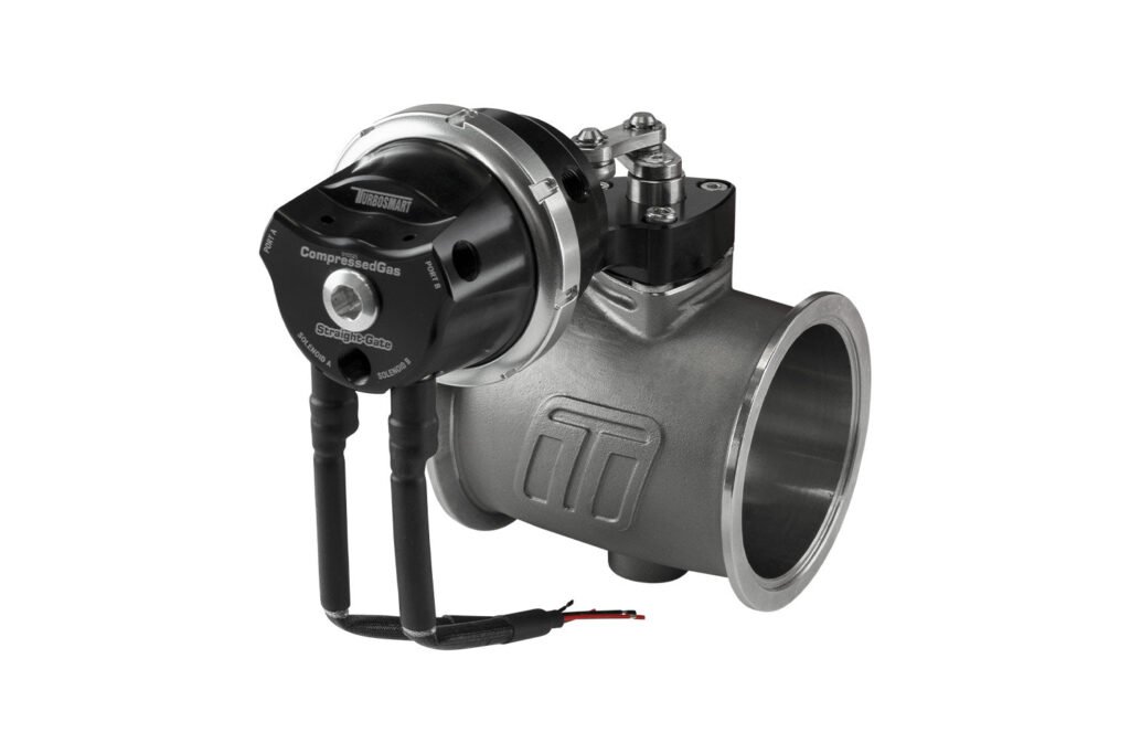 Turbosmart Compressed Gas (CO2) StraightGate76 – Inbuilt Solenoids – 7PSI Black (Control In Cap CO2 Boost Control)