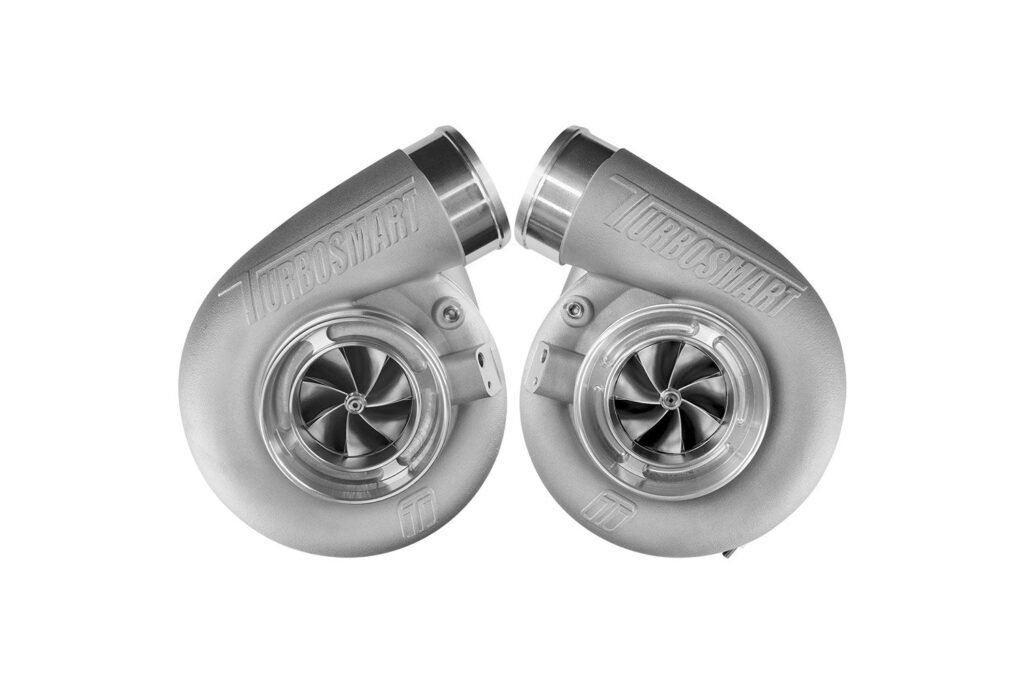 Turbosmart Mirror Twin Turbo Package – TS-1-7880C V-Band 0.96AR Oil Cooled Turbos