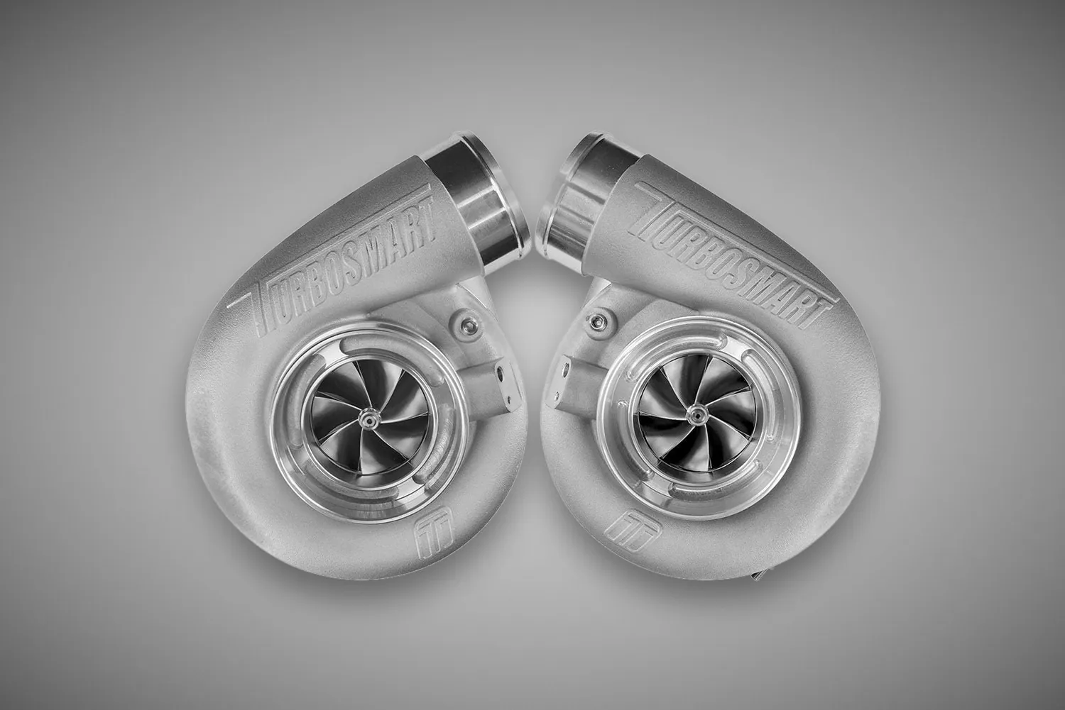 Turbosmart Mirror Twin Turbo Package - TS-1-7675C V-Band 0.96AR Oil Cooled Turbos