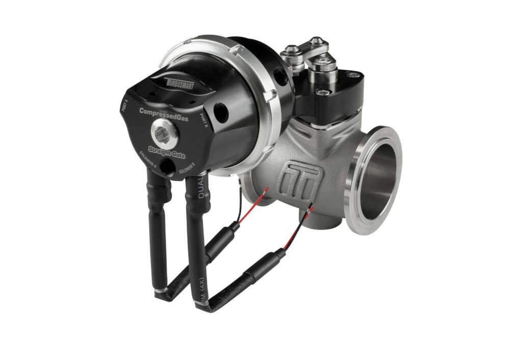 Turbosmart Compressed Gas (CO2) StraightGate40 – Inbuilt Solenoids – 7PSI Black (Control In Cap CO2 Boost Control)