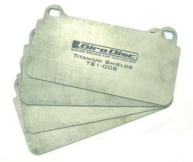 Girodisc Titanium Pad Shields for C8 Z06 Rear
