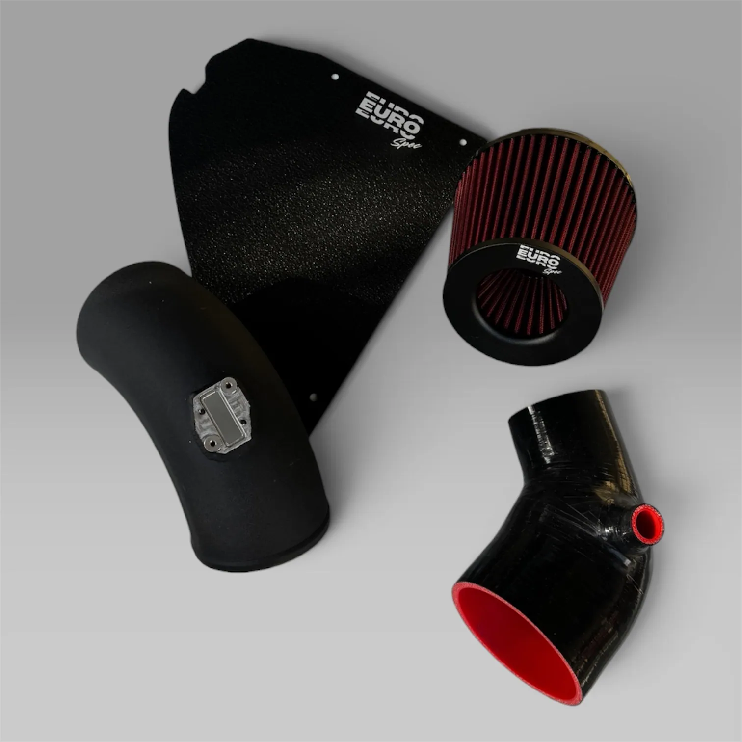 BMW B58 Gen 2 4 inch cold air intake with heat shield and high-flow filter, G20 M340i / G42 M240i / G22 M440i, EuroSpec