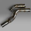 BMW S55 catless race downpipes, 3 inch 304 stainless, F80 M3 / F82 M4 / F87 M2C, EuroSpec