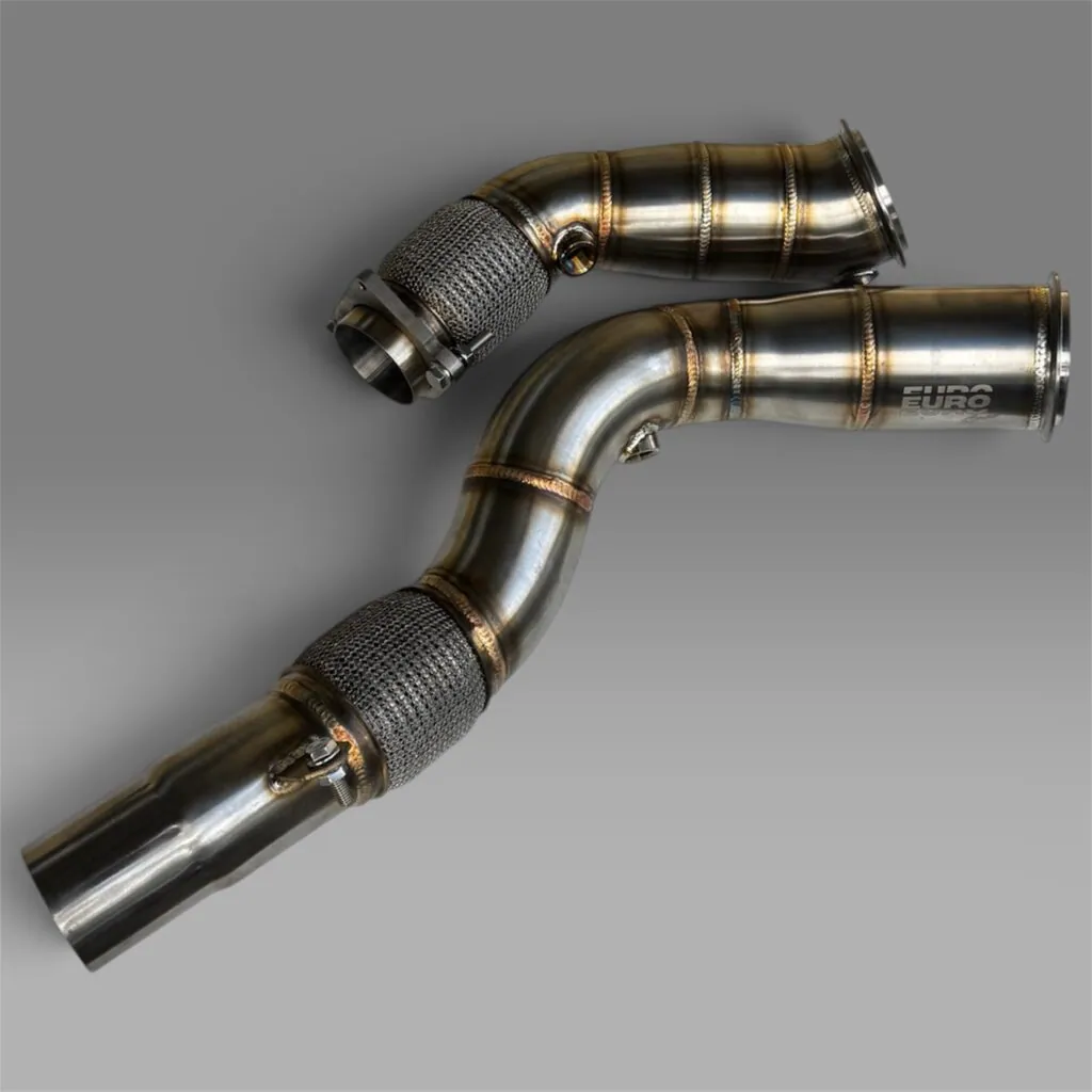 BMW S55 Catless Downpipes 3 inch 304 Stainless – F80 M3 F82 M4 F87 M2 Competition