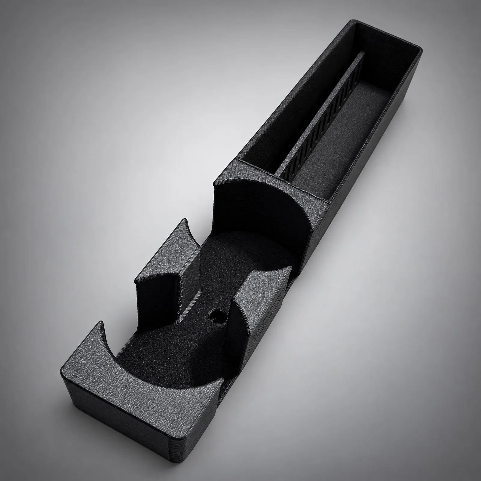 Rendition BMW E36 front cup holder V6 MAX — grey studio