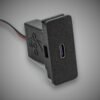 Rendition BMW E36 USB C 30W charging module — grey studio