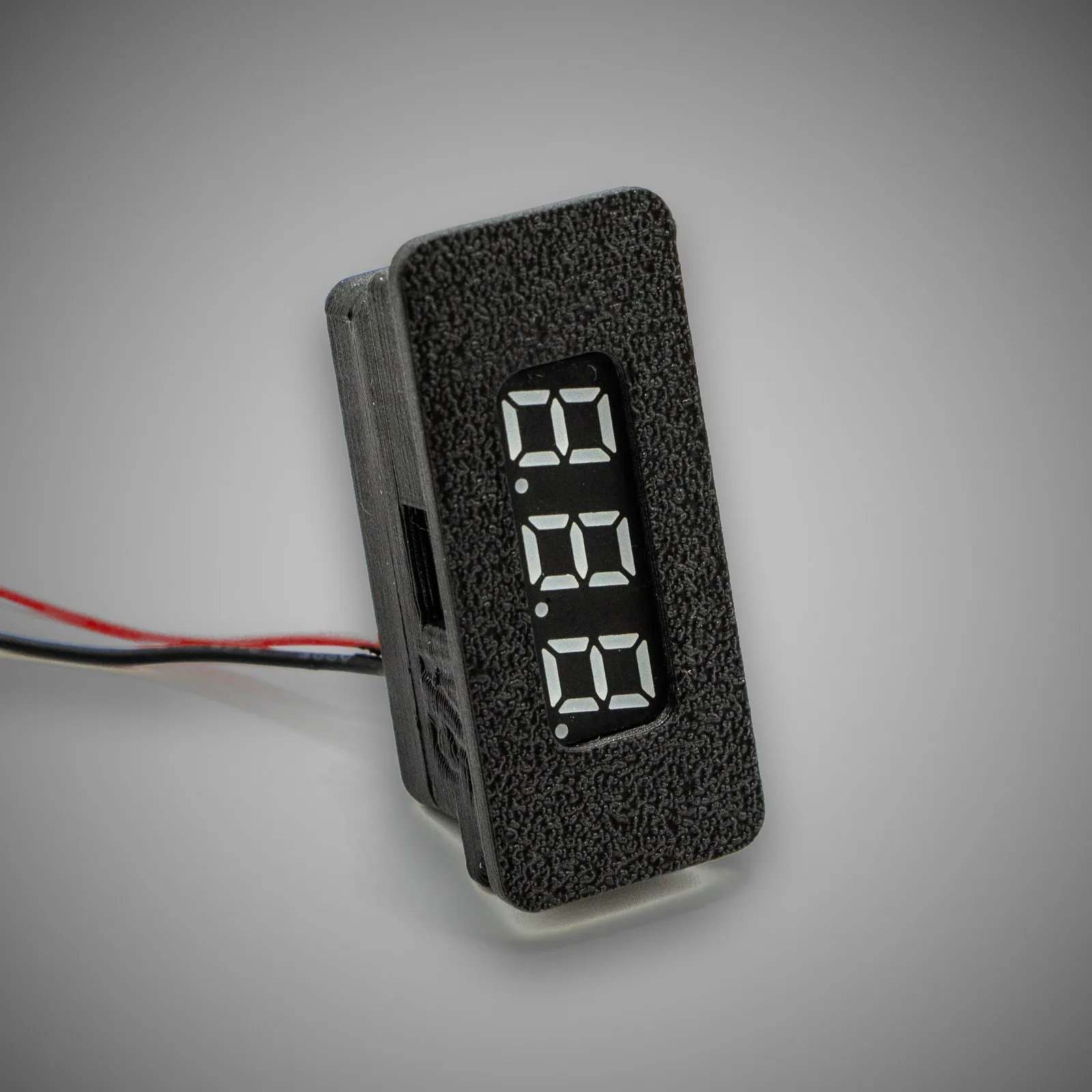 Rendition BMW E36 volt meter module — grey studio