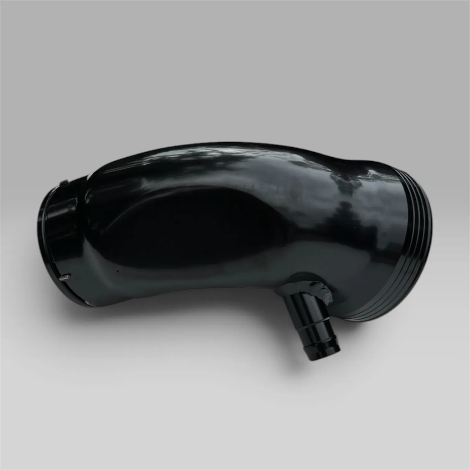 Underside of the EuroSpec BMW B58 Gen 1 turbo inlet pipe with welded hose fitting