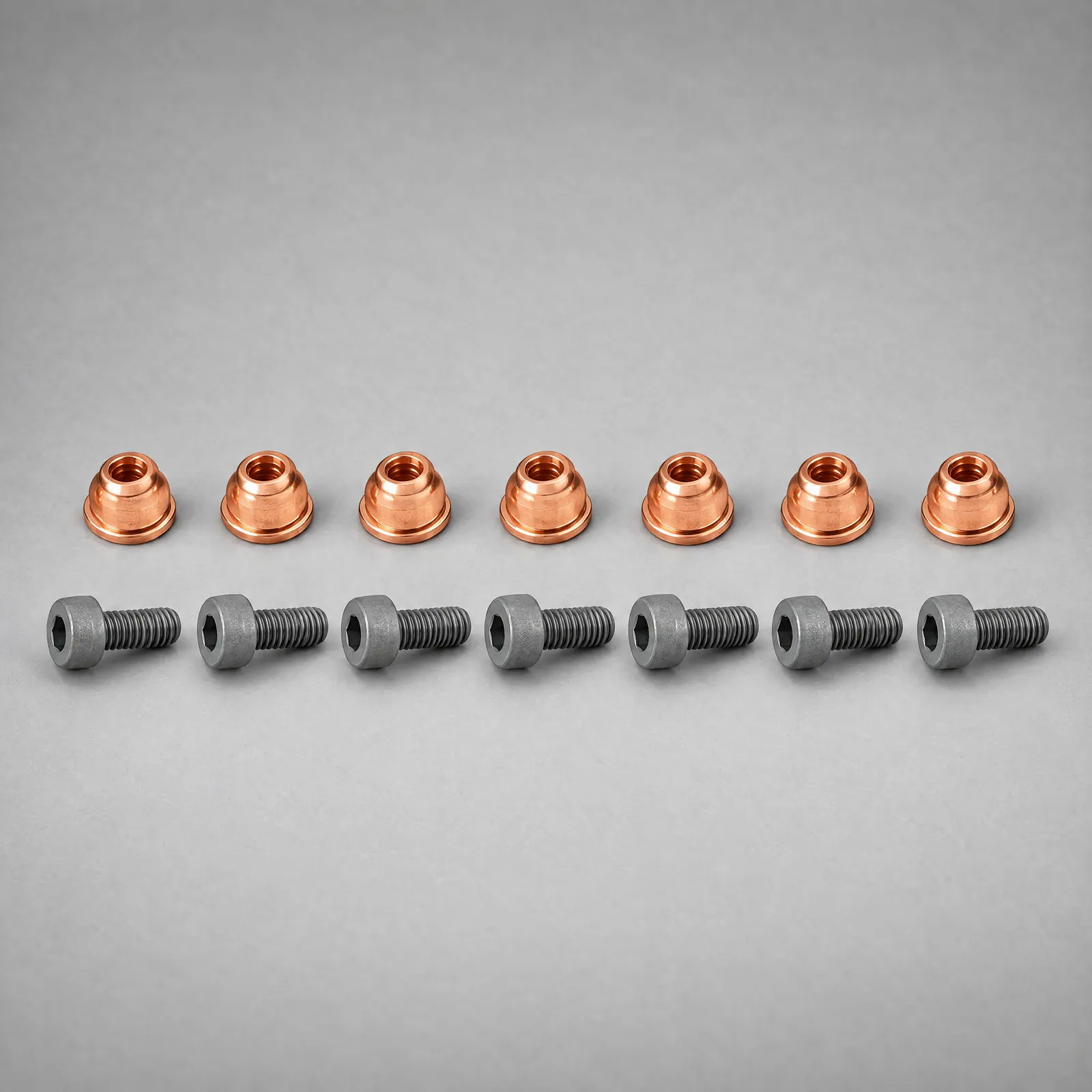 BMW B58 Gen 1 turbo install kit - 7 exhaust bolts and 7 copper collar nuts