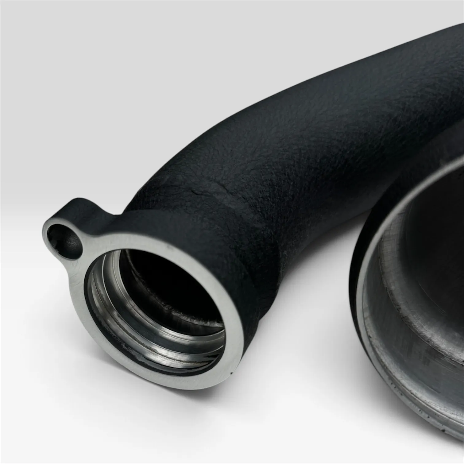 Machined flange on the EuroSpec BMW S55 charge pipe