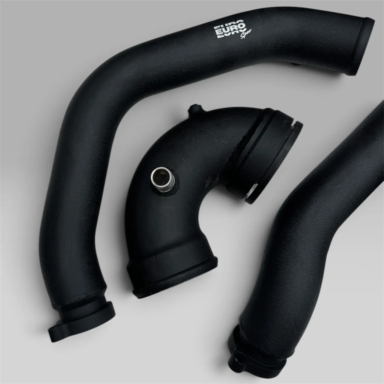 EuroSpec BMW S55 charge pipes and elbow in textured black