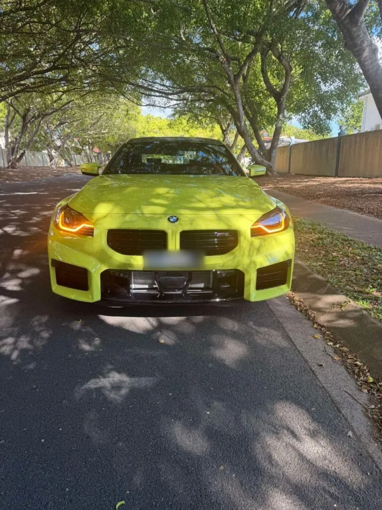Nai's G87 BMW M2 running EuroSpec S58 catless downpipes